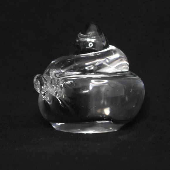 Kosta Boda Crystal Snail Paperweight Figurine 2" Signed WH5590 - Picture 4 of 12